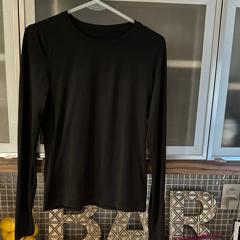 Vuori long sleeve lux, black, S